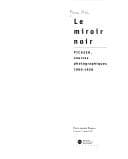 Tapa de Le miroir noir