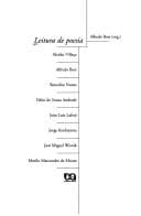 Tapa de Leitura de poesia