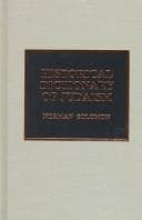 Tapa de Historical dictionary of Judaism