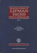 Tapa de Selected works of Lipman Bers