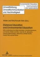 Tapa de Distance education and environmental education