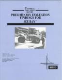 Tapa de Preliminary evaluation findings for Ice Ban