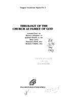 Tapa de Theology of the church as family of God