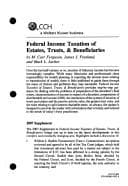 Tapa de Federal income taxation of estates, trusts, and beneficiaries