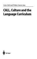 Tapa de CALL, culture, and the language curriculum