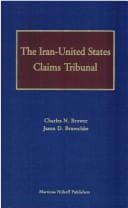 Tapa de The Iran-United States claims tribunal