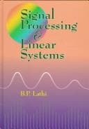 Tapa de Signal Processing and Linear Systems