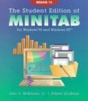 Tapa de The student edition of Minitab for Windows 94 and Windows NT