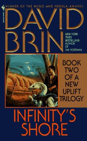 Tapa de Infinity's Shore (The Uplift Saga, Book 5)
