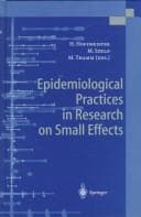 Tapa de Epidemiological practices in research on small effects