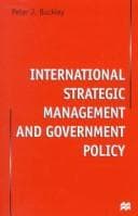 Tapa de International strategic management and government policy