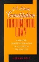 Tapa de A living constitution or fundamental law?