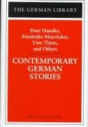 Tapa de Contemporary German stories