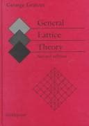 Tapa de General lattice theory