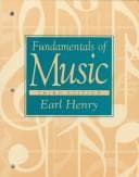 Tapa de Fundamentals of music