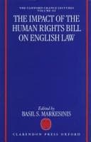 Tapa de The impact of the Human Rights Bill on English law