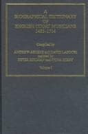 Tapa de A biographical dictionary of English court musicians, 1485-1714