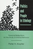 Tapa de Politics and people in ethology