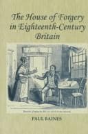 Tapa de The house of forgery in eighteenth-century Britain