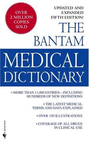 Tapa de Bantam Medical Dictionary