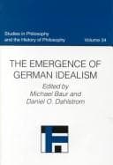 Tapa de The emergence of German idealism