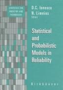 Tapa de Statistical and probabilistic models in reliability