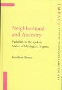 Tapa de Neighborhood and ancestry