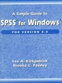 Tapa de A simple guide to SPSS for Windows