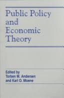 Tapa de Public policy and economic theory