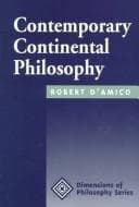 Tapa de Contemporary continental philosophy