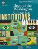 Tapa de Beyond the Washington consensus