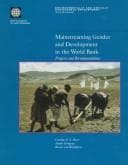 Tapa de Mainstreaming gender and development in the World Bank