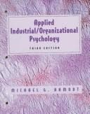 Tapa de Applied industrial/organizational psychology