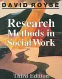 Tapa de Research methods in social work