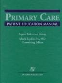 Tapa de Primary care patient education manual