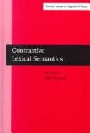 Tapa de Contrastive lexical semantics