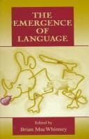 Tapa de The emergence of language