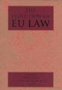 Tapa de The evolution of EU law