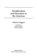 Tapa de Neoliberalism and education in the Americas