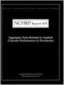 Tapa de Aggregate tests related to asphalt concrete performance in pavements