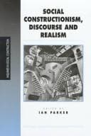 Tapa de Social constructionism, discourse, and realism