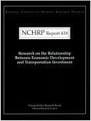 Tapa de Research on the relationship between economic development and transportation investment