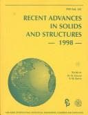 Tapa de Recent advances in solids and structures--1998