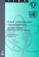 Tapa de Public administration and development