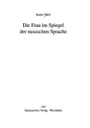 Tapa de Die Frau im Spiegel der russischen Sprache
