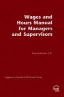 Tapa de Wages and hours manual for managers and supervisors