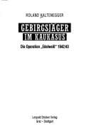 Tapa de Gebirgsjäger im Kaukasus