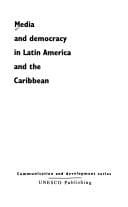 Tapa de Media and democracy in Latin America and the Caribbean