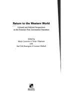Tapa de Return to the Western world