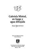 Tapa de Gabriela Mistral, en fuego y agua dibujada